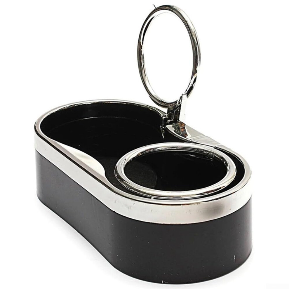 Car Truck Dual Auto Holder Plastic Cup Holder Universal Fit Car Interior Console Bottle Stand Black 9382693180735