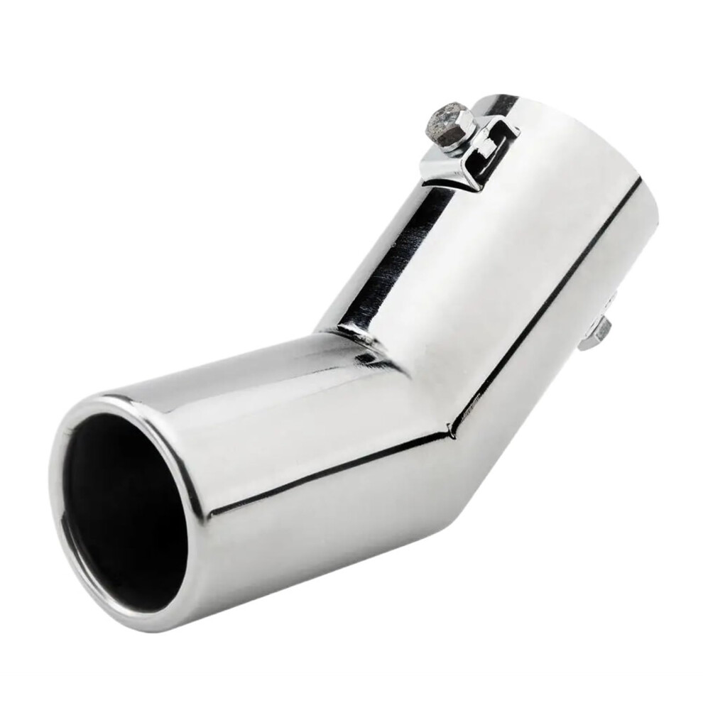 Tail Exhaust Pipe 51Mm Universal Stainless Steel End Pipe For Mazad Exhaust Whistle Muffler Tip Single Round Bend 9382693067746