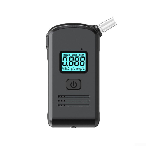 Breathalyzer Portable Device 0.000.19 BAC Range For Alcohol Level Testing Visual And Audio Alerts