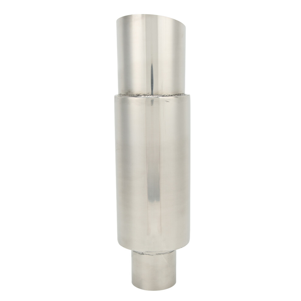 Exhaust Sonic Muffler Universal Stainless Steel Increase Horsepower Sound Absorbing Two Layer Construction Low Deep Tone Aesthetic Focal Point For 9138057901207