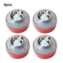 red4pcs Neuestes tragbares Notlicht V16 homologiertes Auto-Notlicht Orange/Blau/Rot Magnetische Induktionsblitzleuchte-2025