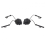 1 Pair Helmet Arc Rail Adapter Set For Peltor Comtac (Black) 1