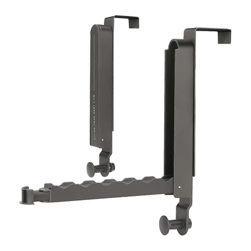 Black GrayOver the Door Hooks Hanger 2 Pack,Adjustable over the Door Drying Rack for Laundry,Foldable Drying