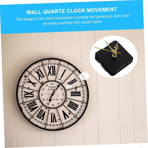 Silent Clock Mechanism Kit for Wall Clock with Clock Hands, Easy Installation, Compatible with Various Styles and Sizes 2