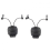1 Pair Helmet Arc Rail Adapter Set For Peltor Comtac (Black) 3