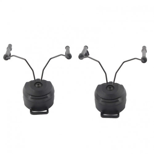1 Pair Helmet Arc Rail Adapter Set For Peltor Comtac (Black) 2