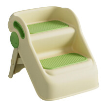 Toddler Step Stool Foldable 2Tier AntiSlip Bathroom Stool Green For Kids Portable