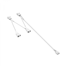 WhiteMultiple Fan Support With 4Pin PWM Hubs Quality 4Pin PWM PC Fan Splitter Cable For Reliability Power Transmission