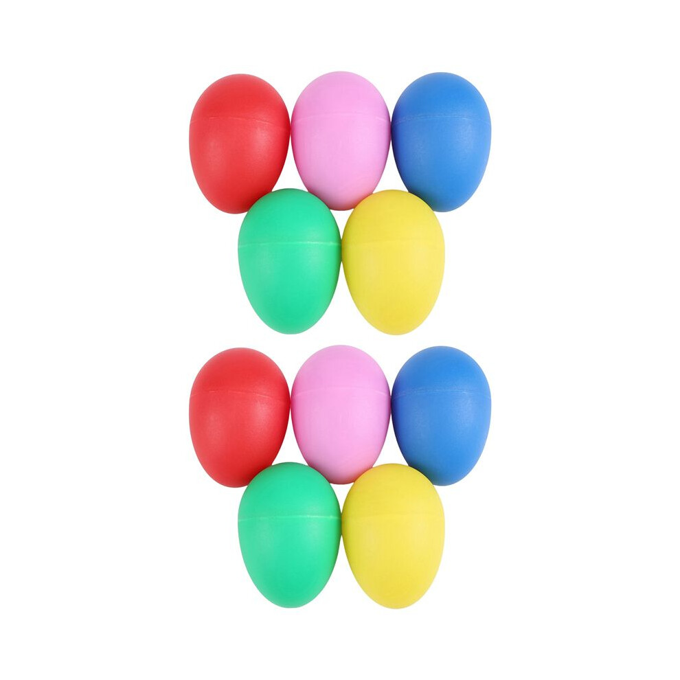 10 Pack Plastic Percussion Musical Instrument Toys Egg Maracas Shakers 6032355503411