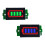 2 Stuks 1-8S Lithiumbatterijmeter Displaymodule Blauwe Driesnarige LED Lithiumbatterij-Indicatorbord 1