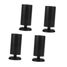 Stainless Steel Furniture Legs 4 Pieces Heavy Duty Adjustable Black Cabinet Support Feet For Sofa Chairs Replacement