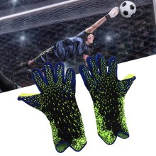 Gezackte Latex-Fußballtorwart-Handschuhe Flamefarben Größe 9, Anti-Rutsch