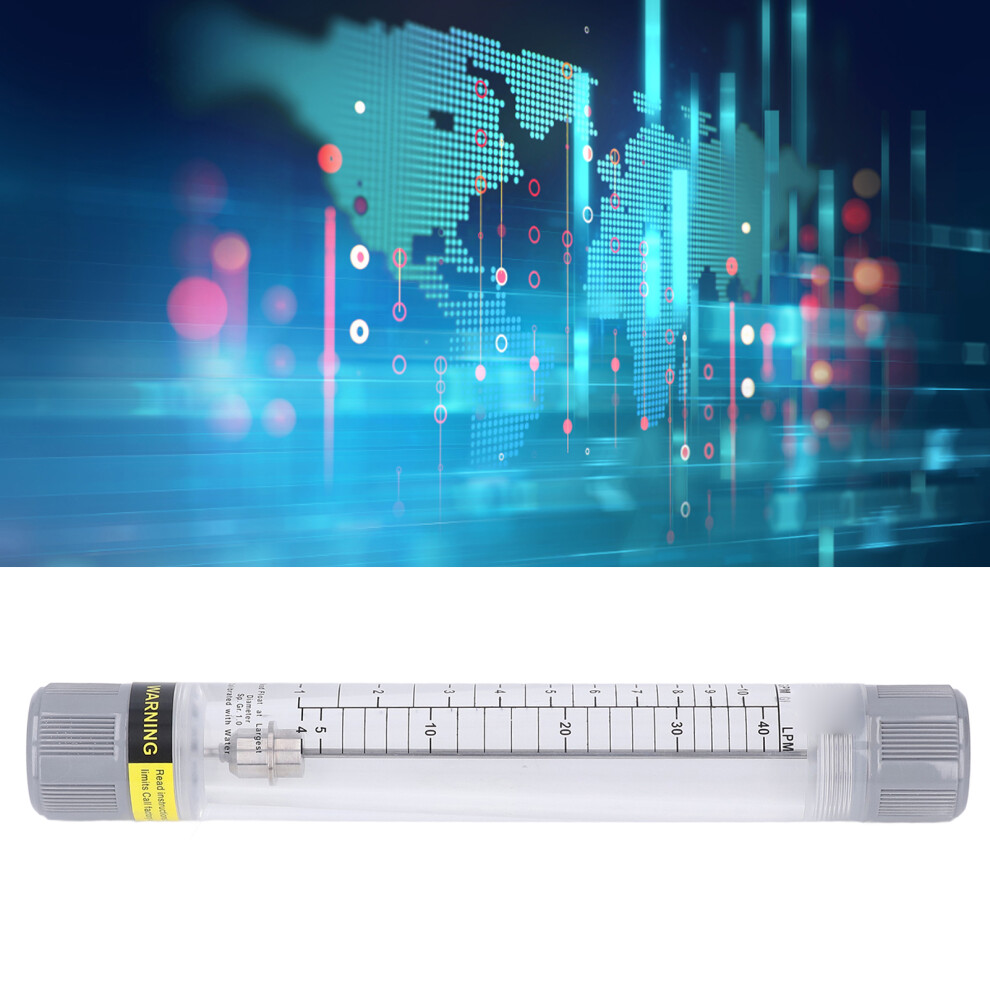 Transparent Acrylic Liquid Flowmeter 1-10Gpm G1 Female Easy Install 5041374973915