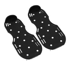 Manuelle Rasenlüfter-Schuhen für Gartenarbeit, Zinklegierungsverschluss, Schwarz