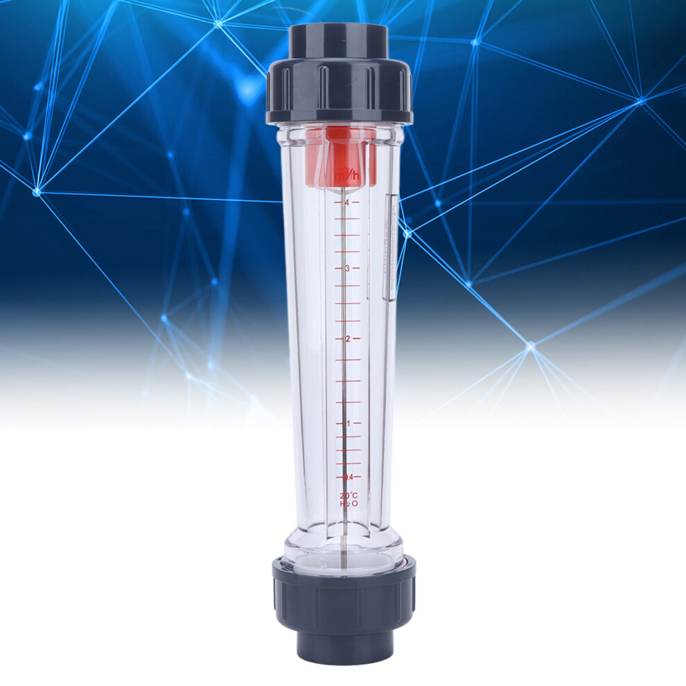 Plastic Tube Liquid Flowmeter 0.4-4Mâ³/H High Accuracy Acid Alkali Resistance 4641374974878