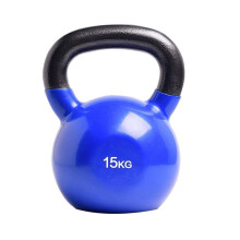 15kg Cast Iron Kettlebell for Strength Training with Ergonomic Large Handle and Flat Base Home Gym