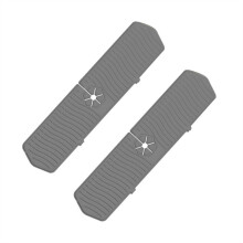 2 STUKS Aanrecht Kraan Mat Catcher, Handvat Drip Catcher Tray, Multifunctioneel voor Keuken Schotel Droogmatten