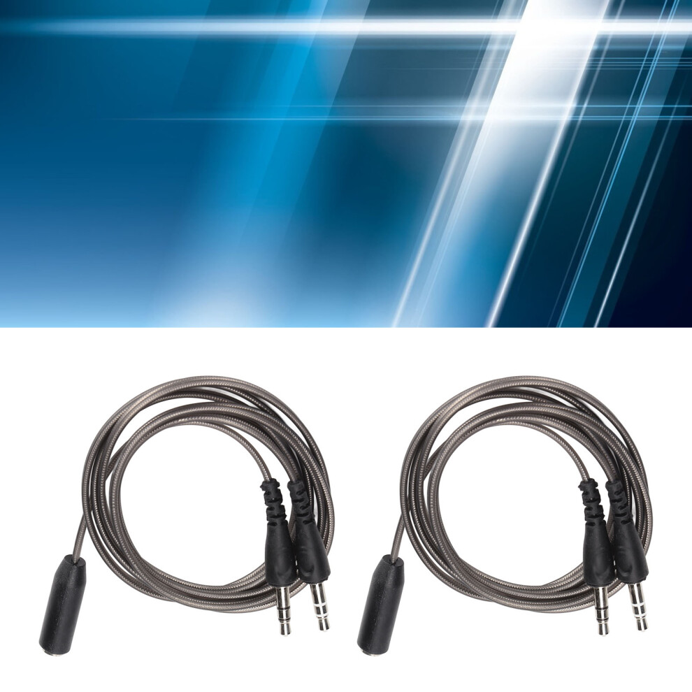 3.5Mm Female To Dual Male Headphone Splitter Earphone Y Cable, 100Cm Grey 4691374976563