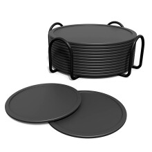 Coasters Glasses Silicone Drink Coasters Glass Coaster Set Cup Coasters Glass Coasters Silicone Glass Coasters 12Pcs