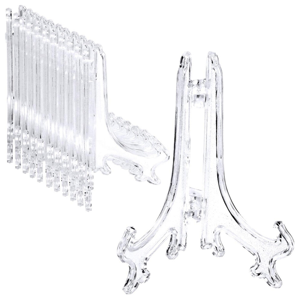 24 Pieces Plastic Easel Plate Display Stands Holde 4852006519583