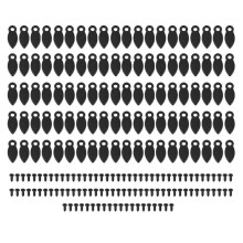 100 Stks DIY Roterende Knoppen Fotolijst Haken Fotolijst Accessoires Ambachten Fotolijst Gesp Zwart met Schroeven