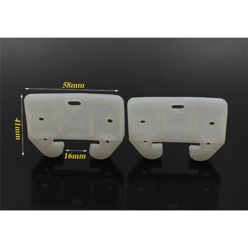 20Pcs Drawer Track Guides Plastic Slides Replaceme 2