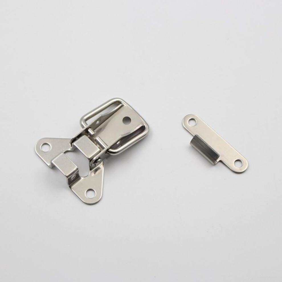 4Pcs Stainless Steel Spring Loaded Toggle Latch Clips For Toolboxes Cabinets And Doors, Silver Finish 9189345519215