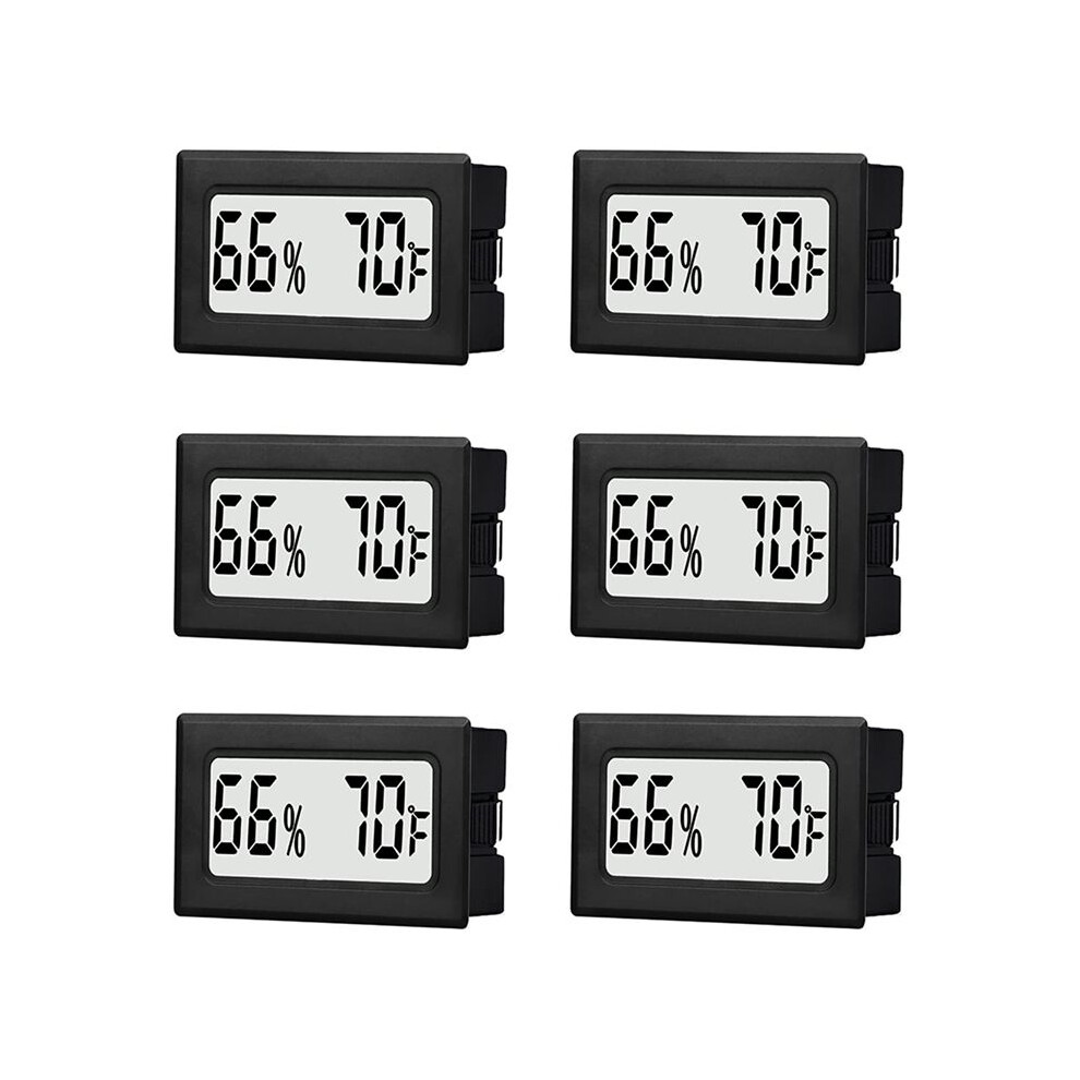 Small Digital Hygrometer Thermometer Indoor with Temp Humidity Sensor Monitor Fahrenheit () for Jars,Humidor,Home