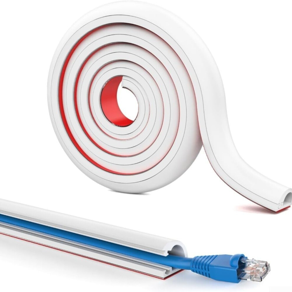 Flexible Cable Management Duct With Fire Retardant And Pressure Resistant Pvc, Self Adhesive 1M 9164114827708