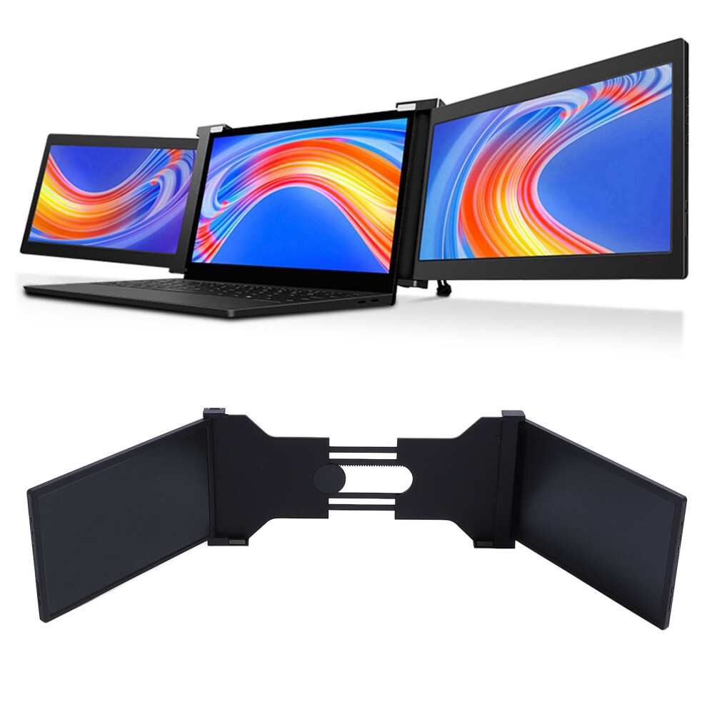 14-Zoll-Doppelbildschirm tragbarer Monitor FHD 1080P IPS mit ausziehbarem Ständer