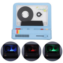 Tragbarer Bluetooth-Kassetten-Player Stereo-Lautsprecher 1200mAh Blau