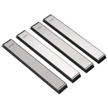Juego de Placas de Afilado de Diamante, 4 Piezas, Grano 240/400/600/1000, Piedra para Afilar Cuchillos, Piedra para Afilar Cuchillos para Cuchillos de