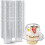50-Pack Individual Cupcake Containers, Stackable Single Compartment Disposable Carrier Holder Box with Airtight Dome Lid 1