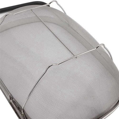 Stainless Steel Telescopic Strainer Basket, Vegetable Fruit Strainers,Rubber Handle Kitchen Sink Strainer Basket Tool 1