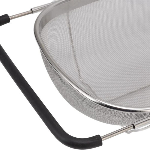 Stainless Steel Telescopic Strainer Basket, Vegetable Fruit Strainers,Rubber Handle Kitchen Sink Strainer Basket Tool 1