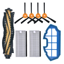 1Set för Cecotec Conga 990 1190 Reservdelar Robotdammsugare ErsäTtningsartiklar HEPA Filter Central Sidoborste