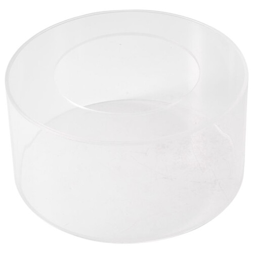 1Pc Round Acrylic Cake Display Board Cake  Smoother Scraper Cake Tray DIY Round Decor Cake Refillable Board(B)