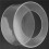 1Pc Round Acrylic Cake Display Board Cake  Smoother Scraper Cake Tray DIY Round Decor Cake Refillable Board(B) 3