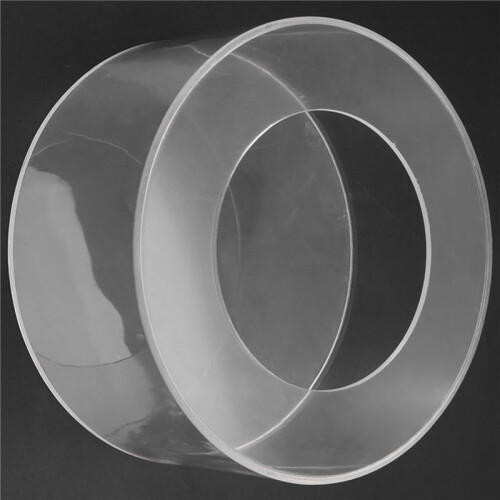 1Pc Round Acrylic Cake Display Board Cake  Smoother Scraper Cake Tray DIY Round Decor Cake Refillable Board(B) 2