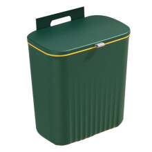 Keuken Prullenbak Huishoudelijke Kastdeur Opknoping Schuifdeksel Opbergemmer Prullenbak Wandmontage Prullenbak Groen