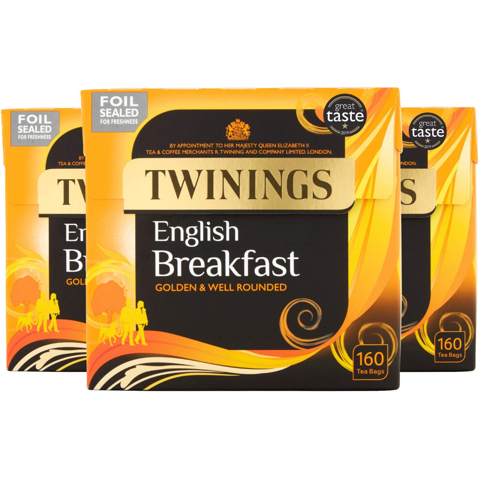 Twinings English Breakfast Tea 480 Tea Bags Multipack Of 3 X 160 Tea Bags