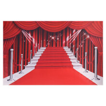 Roter Vorhang Hintergrund Banner, GroßEr Roter Teppich Stoff Fotografie Hintergrund Fotohintergrund Studio Prop für Dekorationen