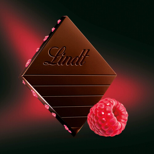 Lindt Lindt Excellence Dark Raspberry Chocolate Bar 100g  Pack of 3 1