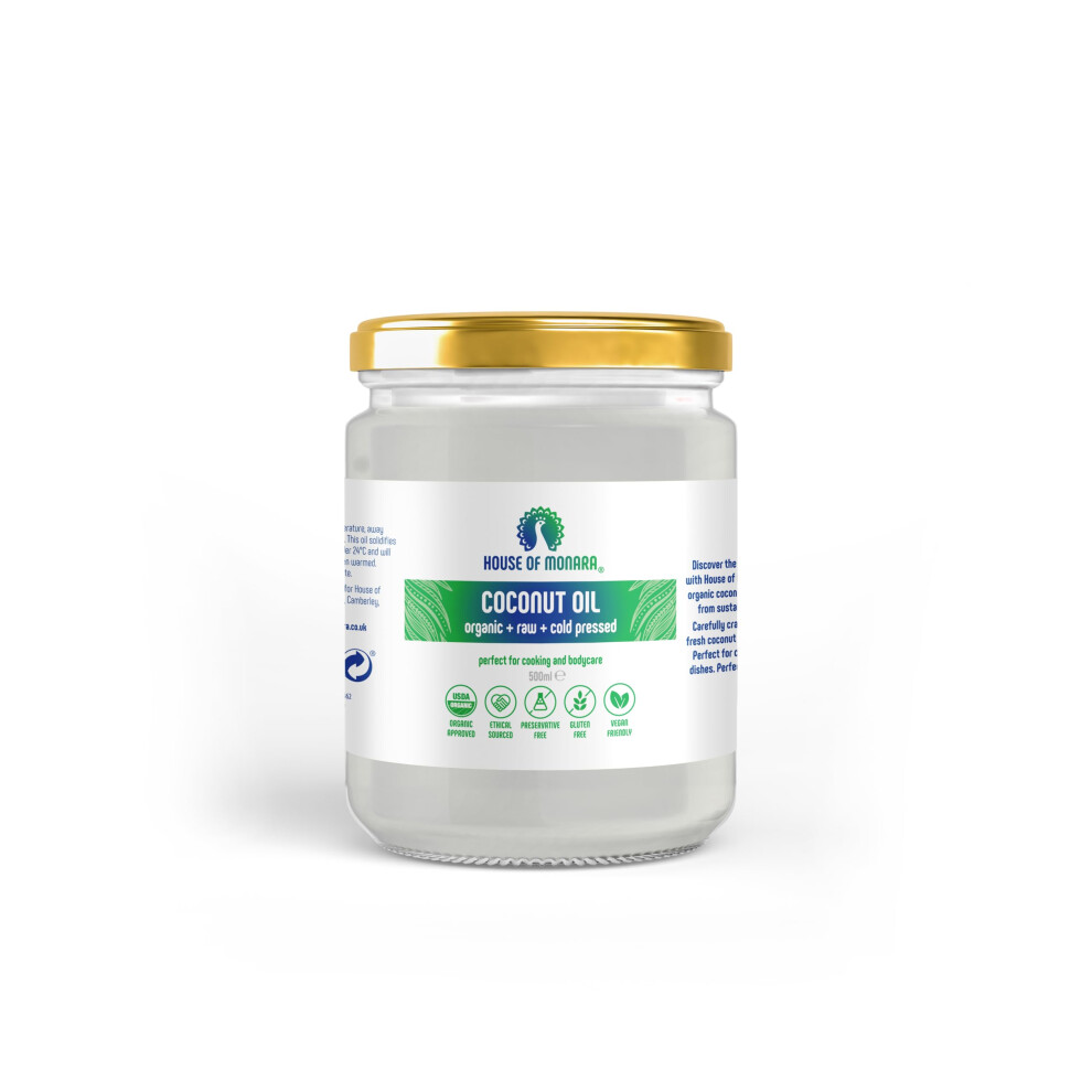 House of Monara Organic Extra Virgin Coconut Oil Pure Raw and Cold Pressed-image-OPC-PPQKPVJ-NEW