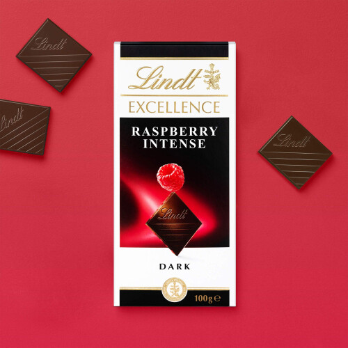 Lindt Lindt Excellence Dark Raspberry Chocolate Bar 100g  Pack of 3 2