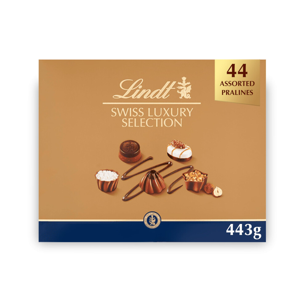 Lindt Swiss Luxury Selection – 443G Extra Large Gift Box – Christmas Chocol