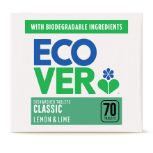 Ecover Classic Dishwasher Tablets Contains Salt Rinse Aid Powerful Cleanin