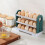 New Refrigerator Egg Storage Box Rotating Fridge Egg Holder Case Space-Saving Egg Organizer Container White 3