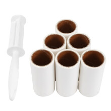 Rouleau Anti-Peluches Complet 360 Feuilles avec 5 Rouleaux Anti-Peluches Extra Collants pour VêTements, Canapé, Lit et Tapis, Poils D'Animaux, Poils