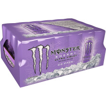 Monster Energy Ultra Violet Sugar Free Energy Drink 16 Fl Oz Pack of 24